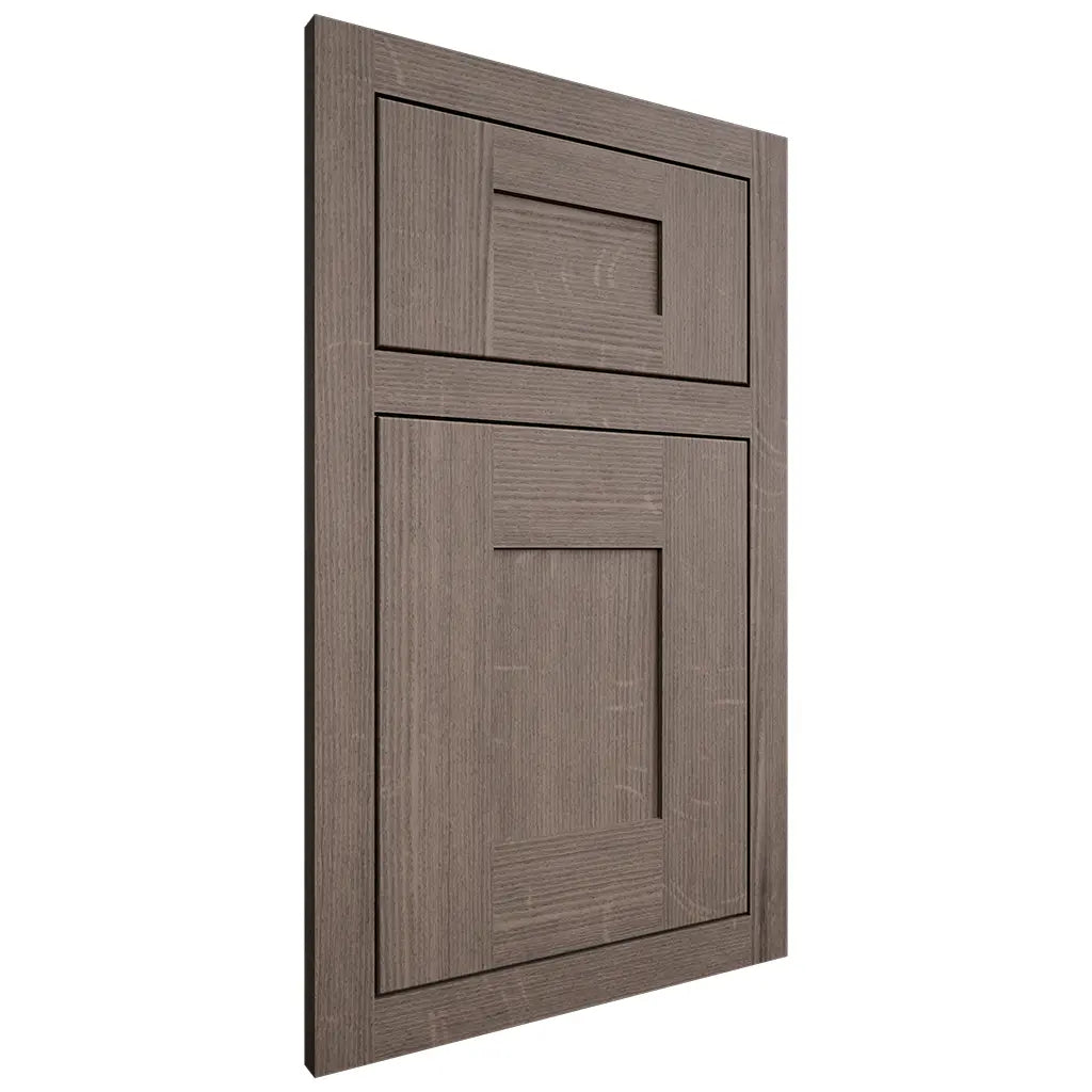 Shiloh Cabinetry Flush Inset Hartford White Oak Quarter Sawn Clay Door