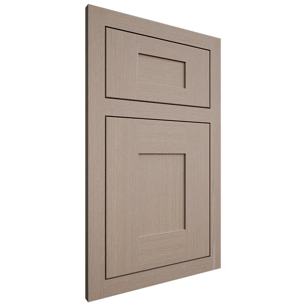 Shiloh Cabinetry Flush Inset Hartford White Oak Quarter Sawn Whitewash Door