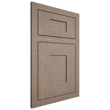 Shiloh Cabinetry Flush Inset Hartford White Oak Rift Cut Almond Door