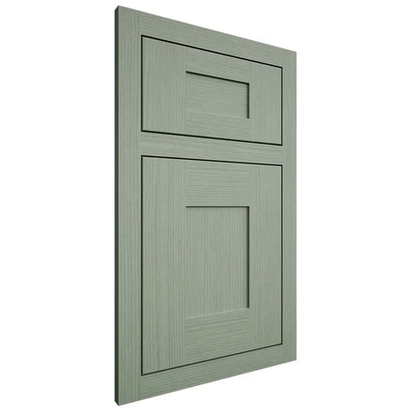 Shiloh Cabinetry Flush Inset Hartford White Oak Rift Cut Moss Door
