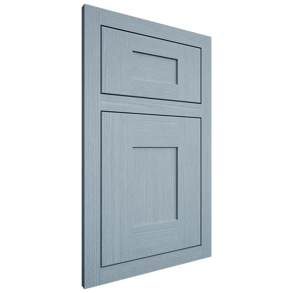 Shiloh Cabinetry Flush Inset Hartford White Oak Rift Cut Sky Door