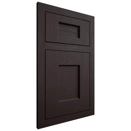 Shiloh Cabinetry Flush Inset Heritage Maple Plain Cut Espresso Door
