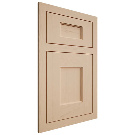 Shiloh Cabinetry Flush Inset Heritage Maple Plain Cut Natural Door