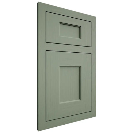 Shiloh Cabinetry Flush Inset Heritage Poplar Plain Cut Moss Door