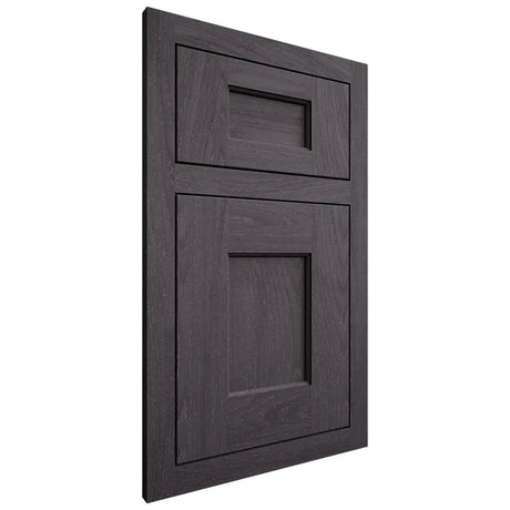 Shiloh Cabinetry Flush Inset Heritage Red Oak Plain Cut Harbor Door