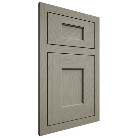 Shiloh Cabinetry Flush Inset Heritage Red Oak Plain Cut Thyme Door