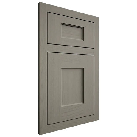 Shiloh Cabinetry Flush Inset Heritage Walnut Plain Cut Thyme Door