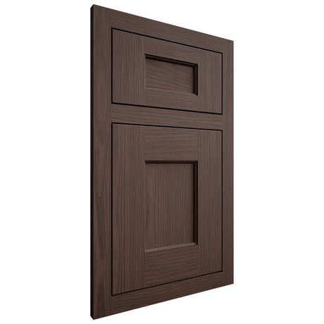 Shiloh Cabinetry Flush Inset Heritage White Oak Plain Cut Dusk Door