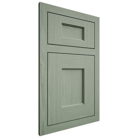 Shiloh Cabinetry Flush Inset Heritage White Oak Plain Cut Moss Door