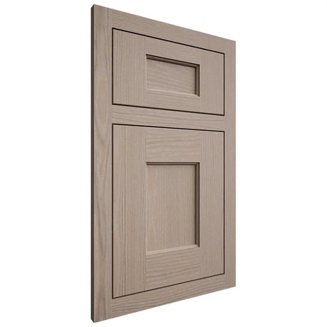 Shiloh Cabinetry Flush Inset Heritage White Oak Plain Cut Whitewash Door