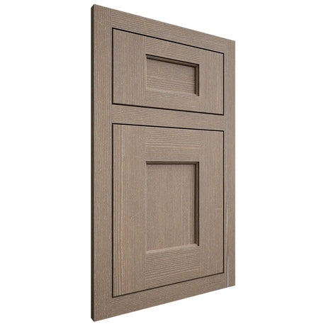 Shiloh Cabinetry Flush Inset Heritage White Oak Quarter Sawn Almond Door