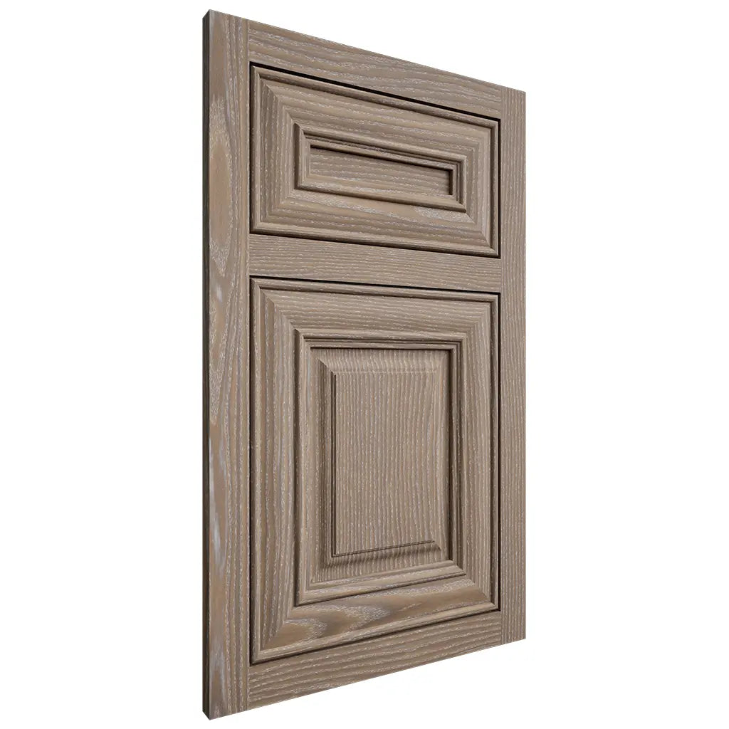 Shiloh Cabinetry Flush Inset Kendall White Oak Plain Cut Almond Door