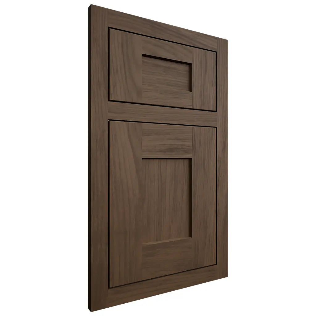 Shiloh Cabinetry Flush Inset Lancaster Alder Plain Cut Caviar Door
