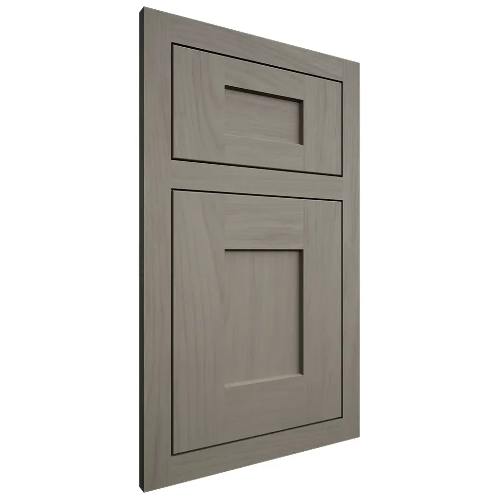 Shiloh Cabinetry Flush Inset Lancaster Alder Plain Cut Thyme Door