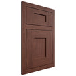 Shiloh Cabinetry Flush Inset Lancaster Cherry Plain Cut Bourbon Door