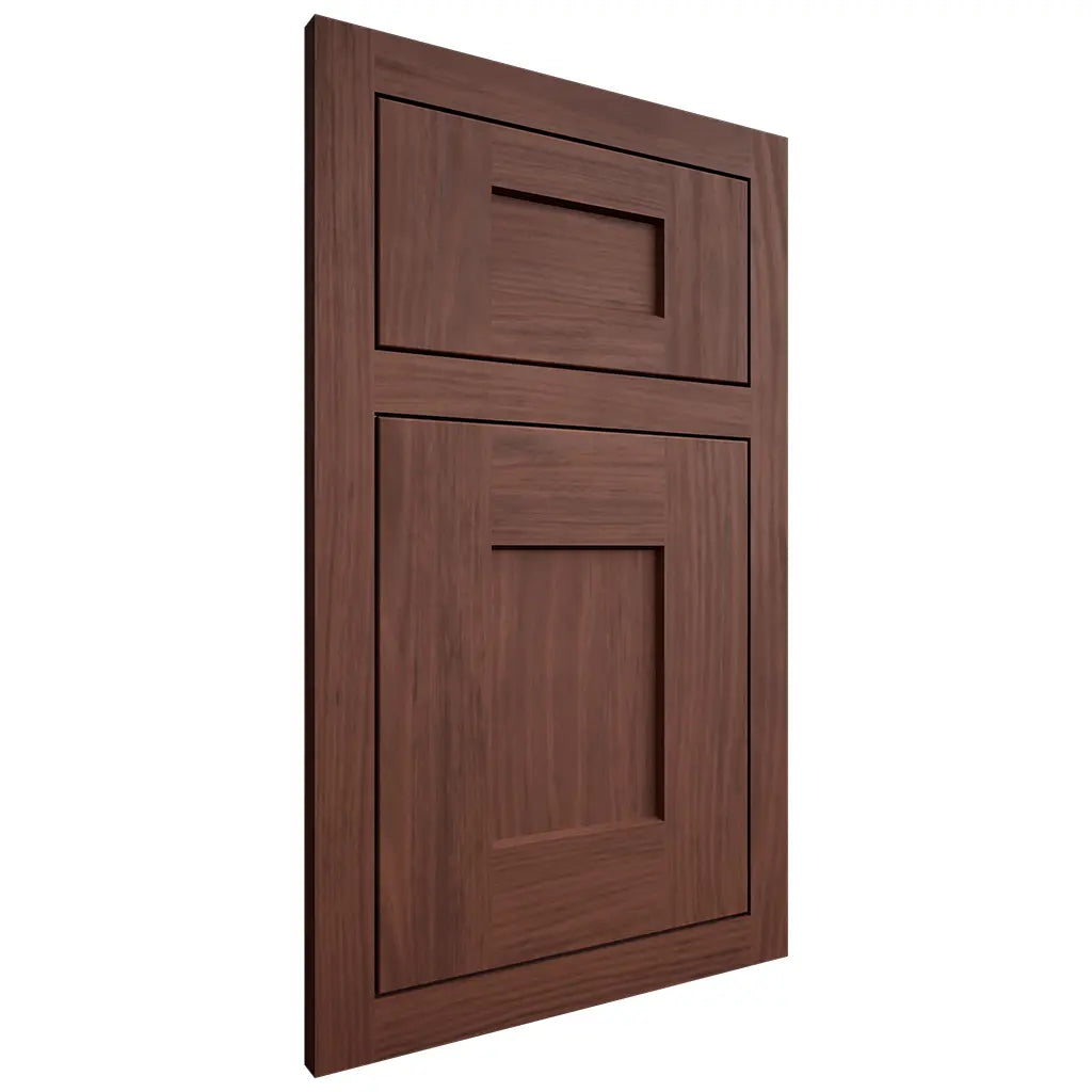 Shiloh Cabinetry Flush Inset Lancaster Cherry Plain Cut Bourbon Door