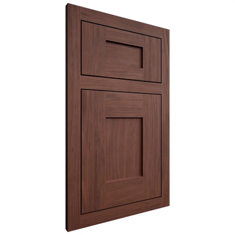 Shiloh Cabinetry Flush Inset Lancaster Cherry Plain Cut Bourbon Door