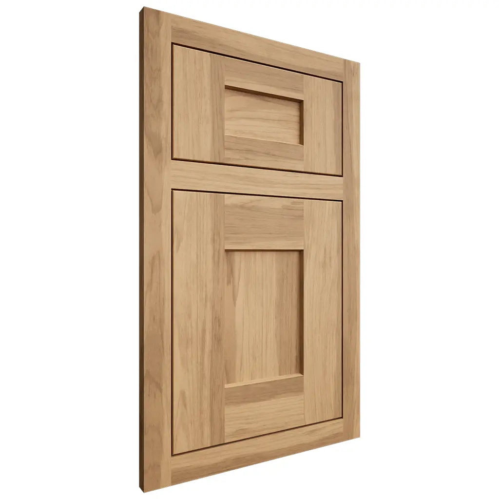 Shiloh Cabinetry Flush Inset Lancaster Hickory Plain Cut Natural Door
