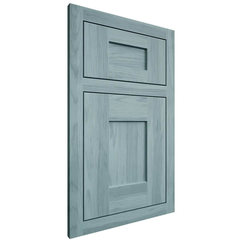 Shiloh Cabinetry Flush Inset Lancaster Hickory Plain Cut Sky Door