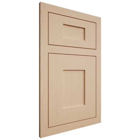 Shiloh Cabinetry Flush Inset Lancaster Maple Plain Cut Natural Door