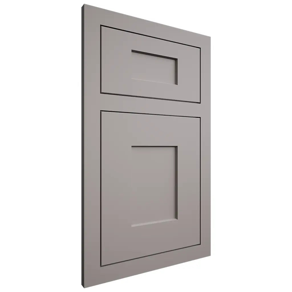 Shiloh Cabinetry Flush Inset Lancaster Paintable Dovetail Gray Door