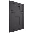 Shiloh Cabinetry Flush Inset Lancaster Poplar Plain Cut Cadet Door