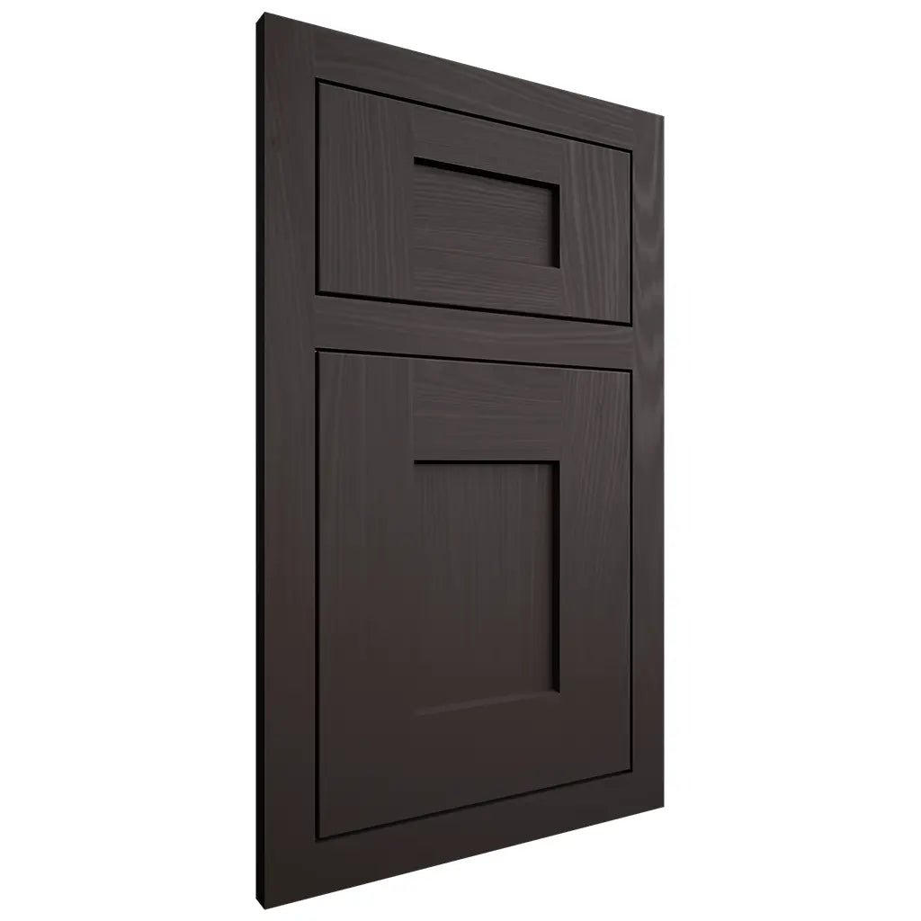 Shiloh Cabinetry Flush Inset Lancaster Poplar Plain Cut Carbon Door
