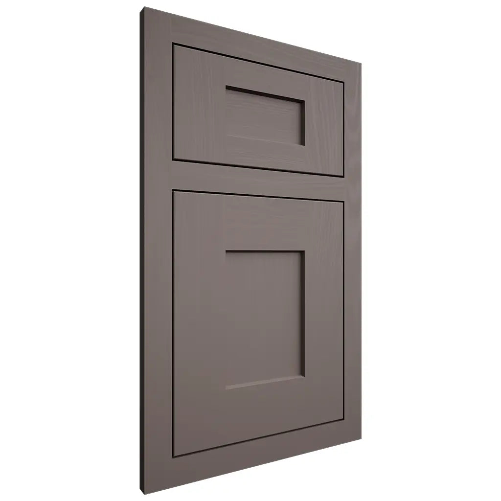 Shiloh Cabinetry Flush Inset Lancaster Poplar Plain Cut Heatherstone Door