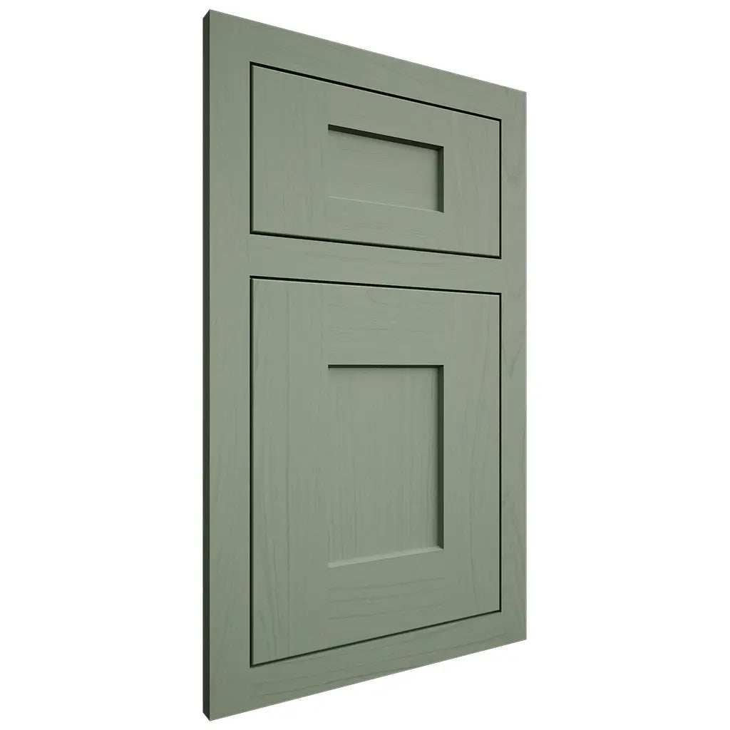 Shiloh Cabinetry Flush Inset Lancaster Poplar Plain Cut Moss Door