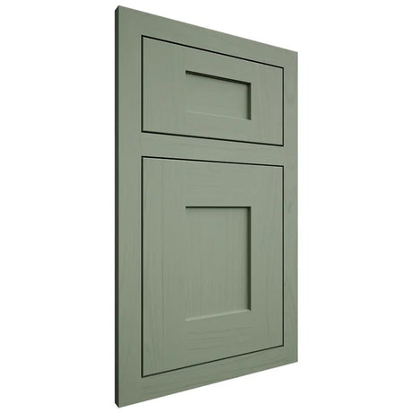 Shiloh Cabinetry Flush Inset Lancaster Poplar Plain Cut Moss Door