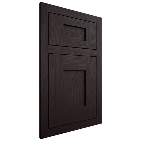 Shiloh Cabinetry Flush Inset Lancaster Red Oak Plain Cut Espresso Door