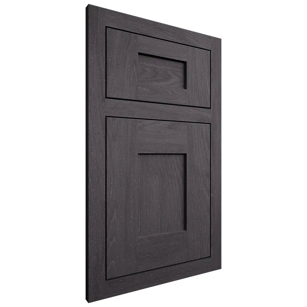 Shiloh Cabinetry Flush Inset Lancaster Red Oak Plain Cut Harbor Door