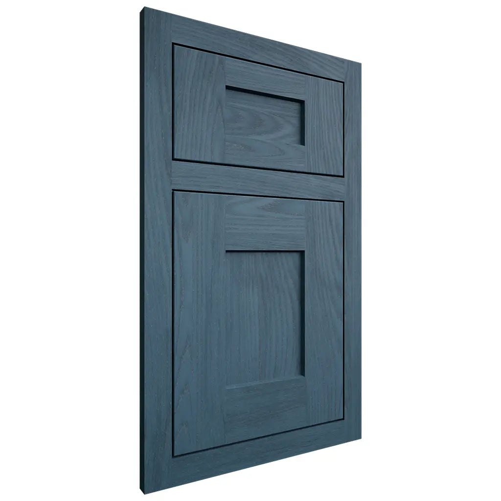 Shiloh Cabinetry Flush Inset Lancaster Red Oak Plain Cut Hudson Door