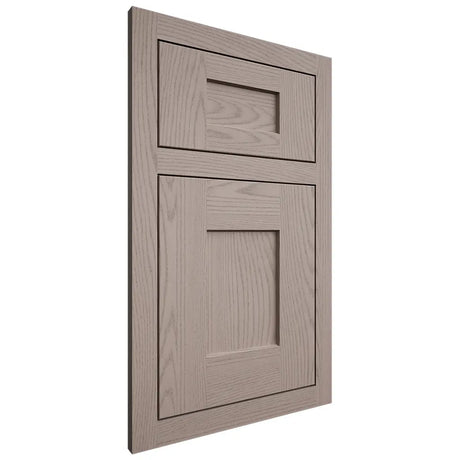 Shiloh Cabinetry Flush Inset Lancaster Red Oak Plain Cut Sterling Door