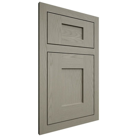 Shiloh Cabinetry Flush Inset Lancaster Red Oak Plain Cut Thyme Door