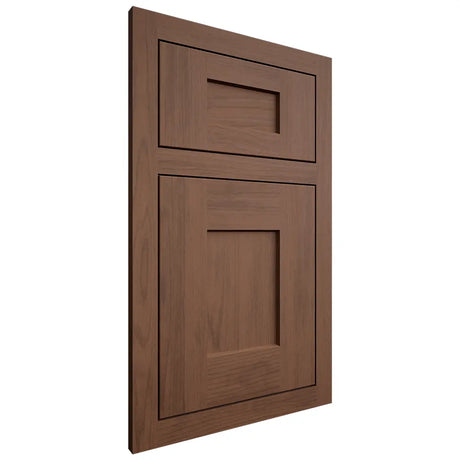 Shiloh Cabinetry Flush Inset Lancaster Walnut Plain Cut Natural Door