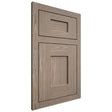 Shiloh Cabinetry Flush Inset Lancaster White Oak Plain Cut Almond Door