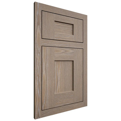 Shiloh Cabinetry Flush Inset Lancaster White Oak Plain Cut Almond Door