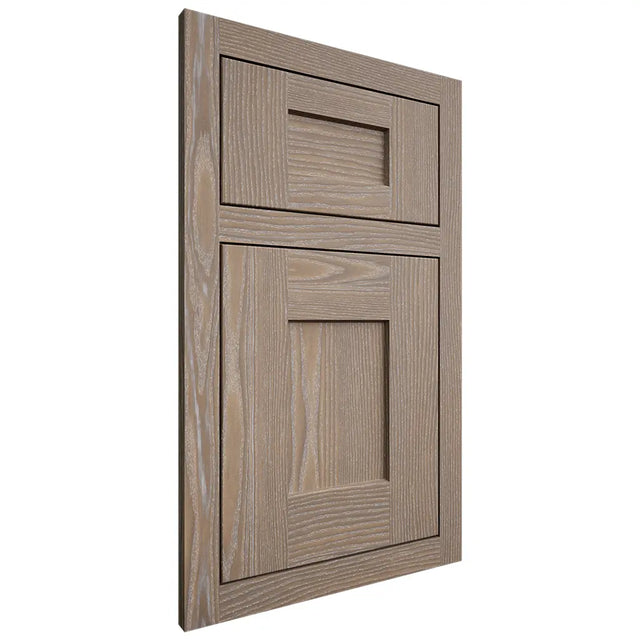 Shiloh Cabinetry Flush Inset Lancaster White Oak Plain Cut Almond Door