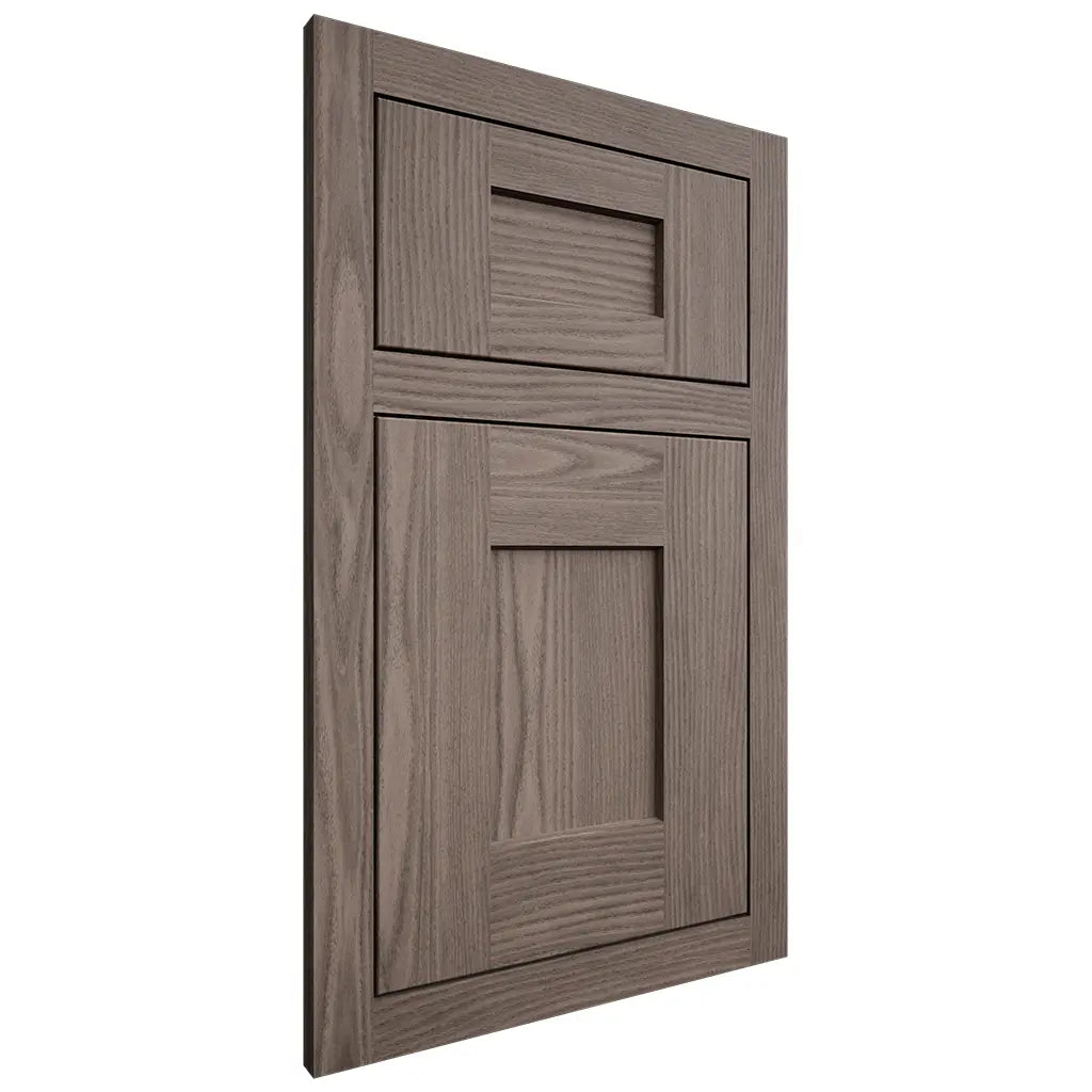 Shiloh Cabinetry Flush Inset Lancaster White Oak Plain Cut Clay Door