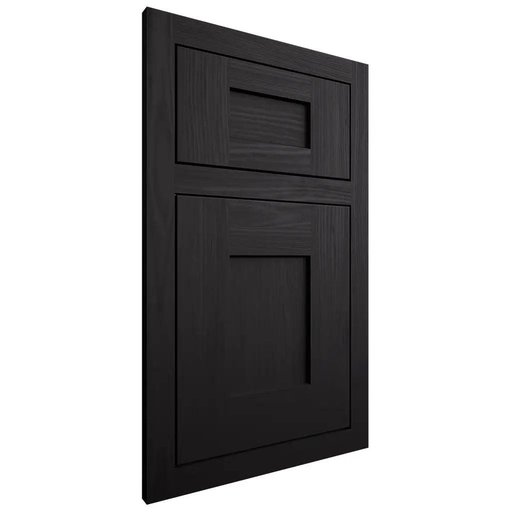 Shiloh Cabinetry Flush Inset Lancaster White Oak Plain Cut Espresso Door