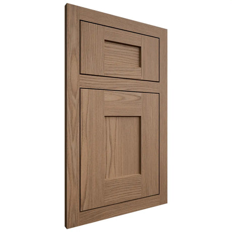 Shiloh Cabinetry Flush Inset Lancaster White Oak Plain Cut Medium Door