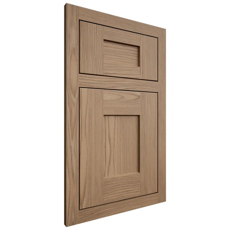 Shiloh Cabinetry Flush Inset Lancaster White Oak Plain Cut Natural Door