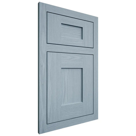 Shiloh Cabinetry Flush Inset Lancaster White Oak Plain Cut Sky Door