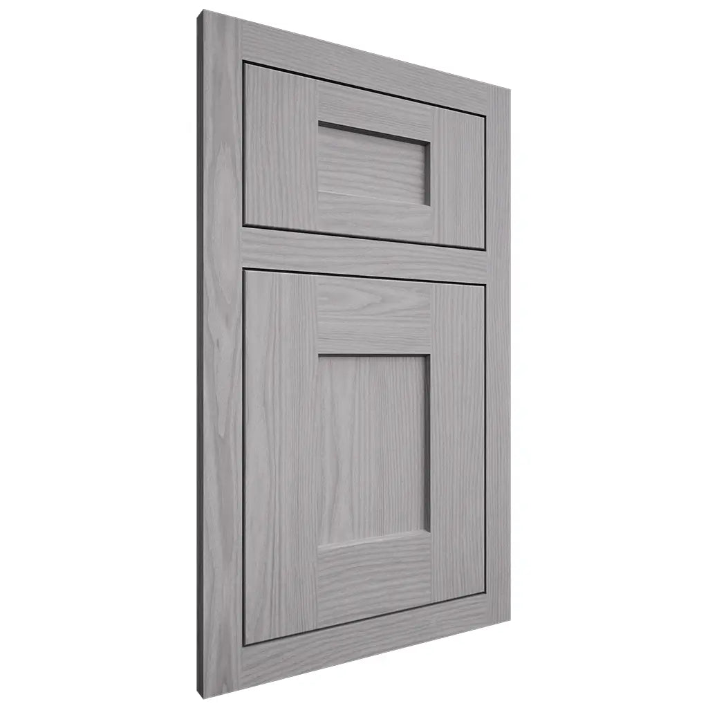 Shiloh Cabinetry Flush Inset Lancaster White Oak Plain Cut Stratus Door