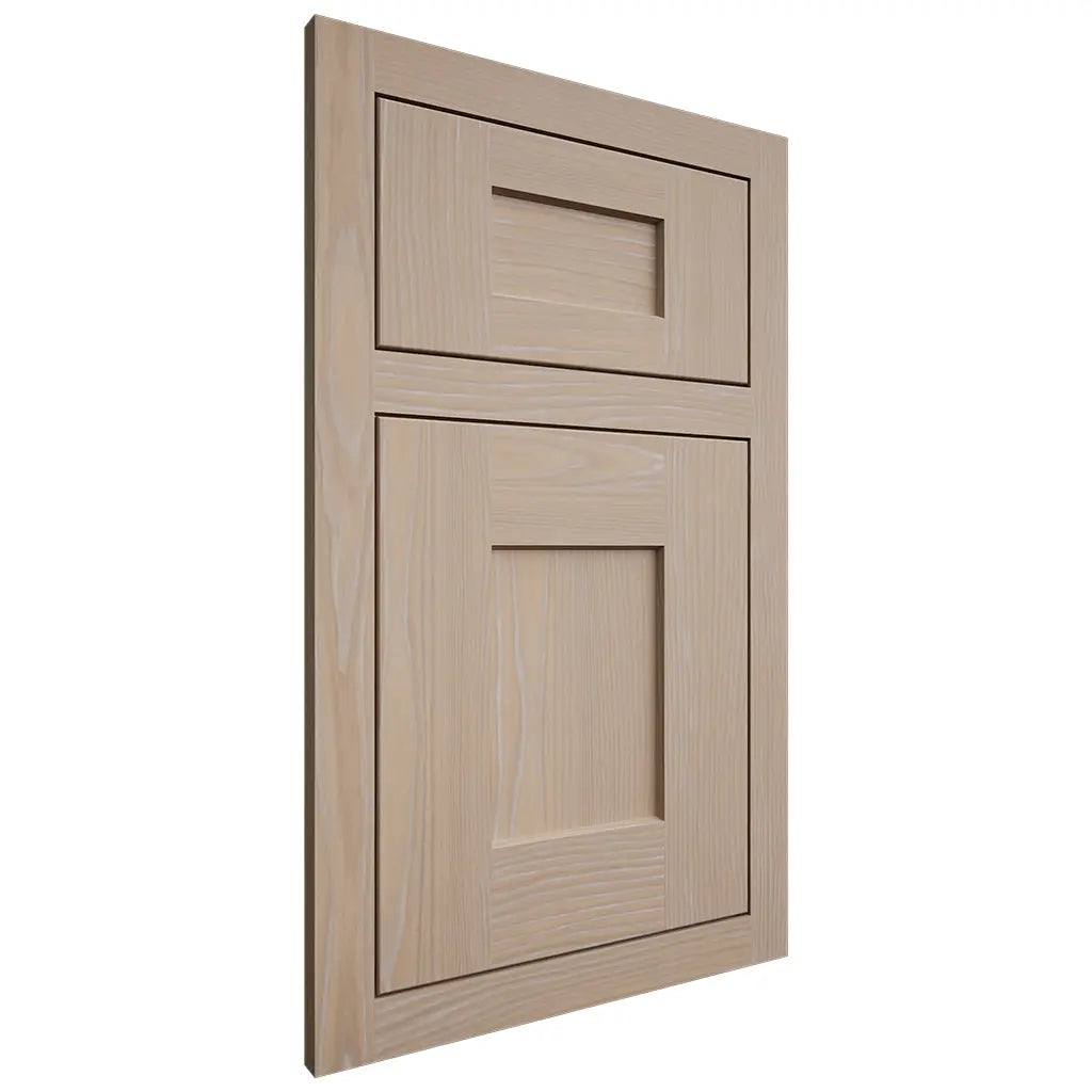 Shiloh Cabinetry Flush Inset Lancaster White Oak Plain Cut Straw Door