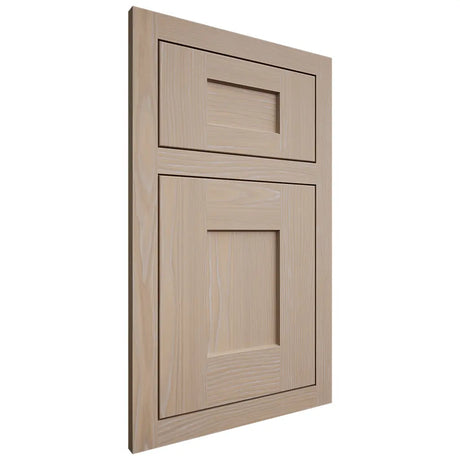 Shiloh Cabinetry Flush Inset Lancaster White Oak Plain Cut Straw Door
