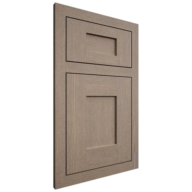 Shiloh Cabinetry Flush Inset Lancaster White Oak Quarter Sawn Almond Door