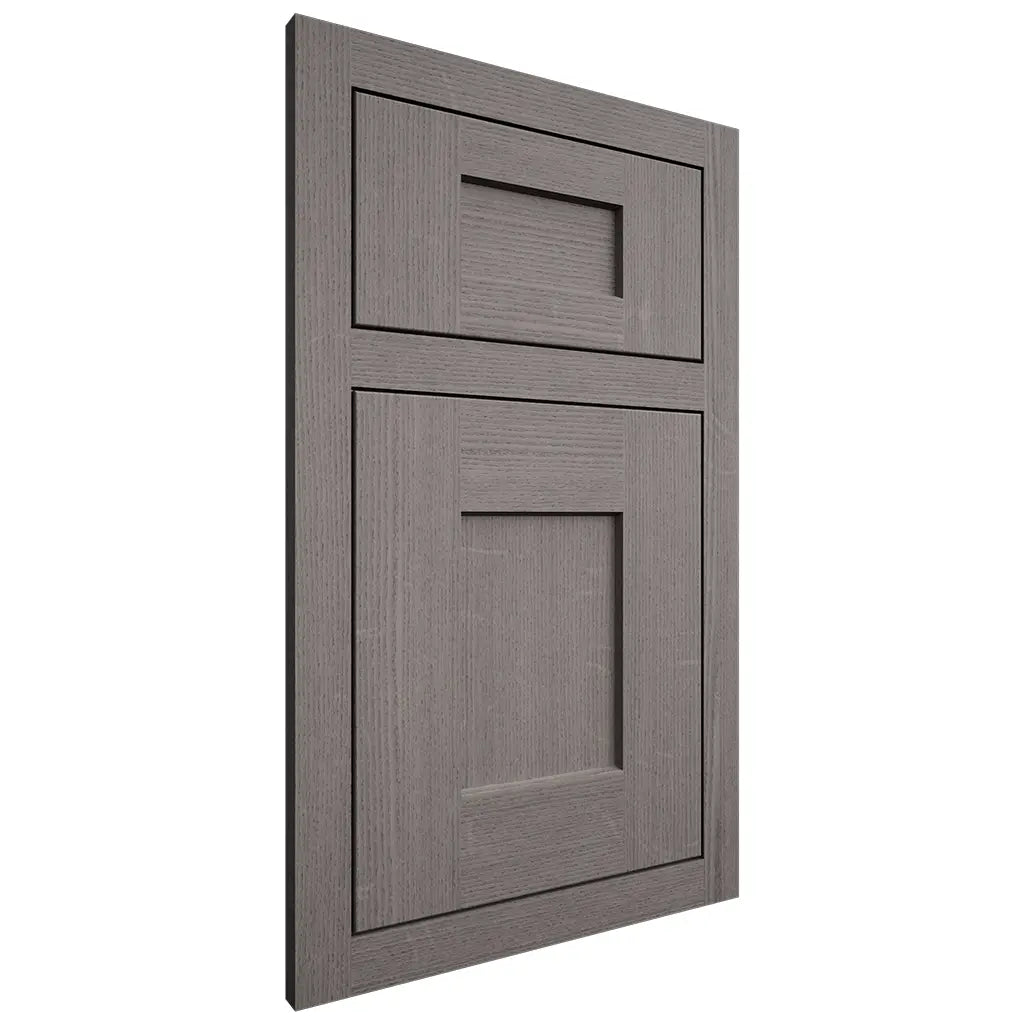 Shiloh Cabinetry Flush Inset Lancaster White Oak Quarter Sawn Flagstone Door