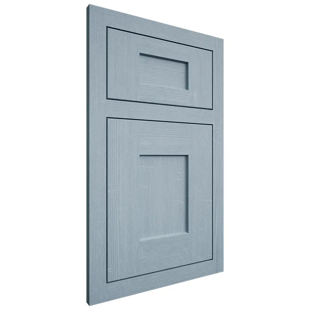 Shiloh Cabinetry Flush Inset Lancaster White Oak Quarter Sawn Sky Door